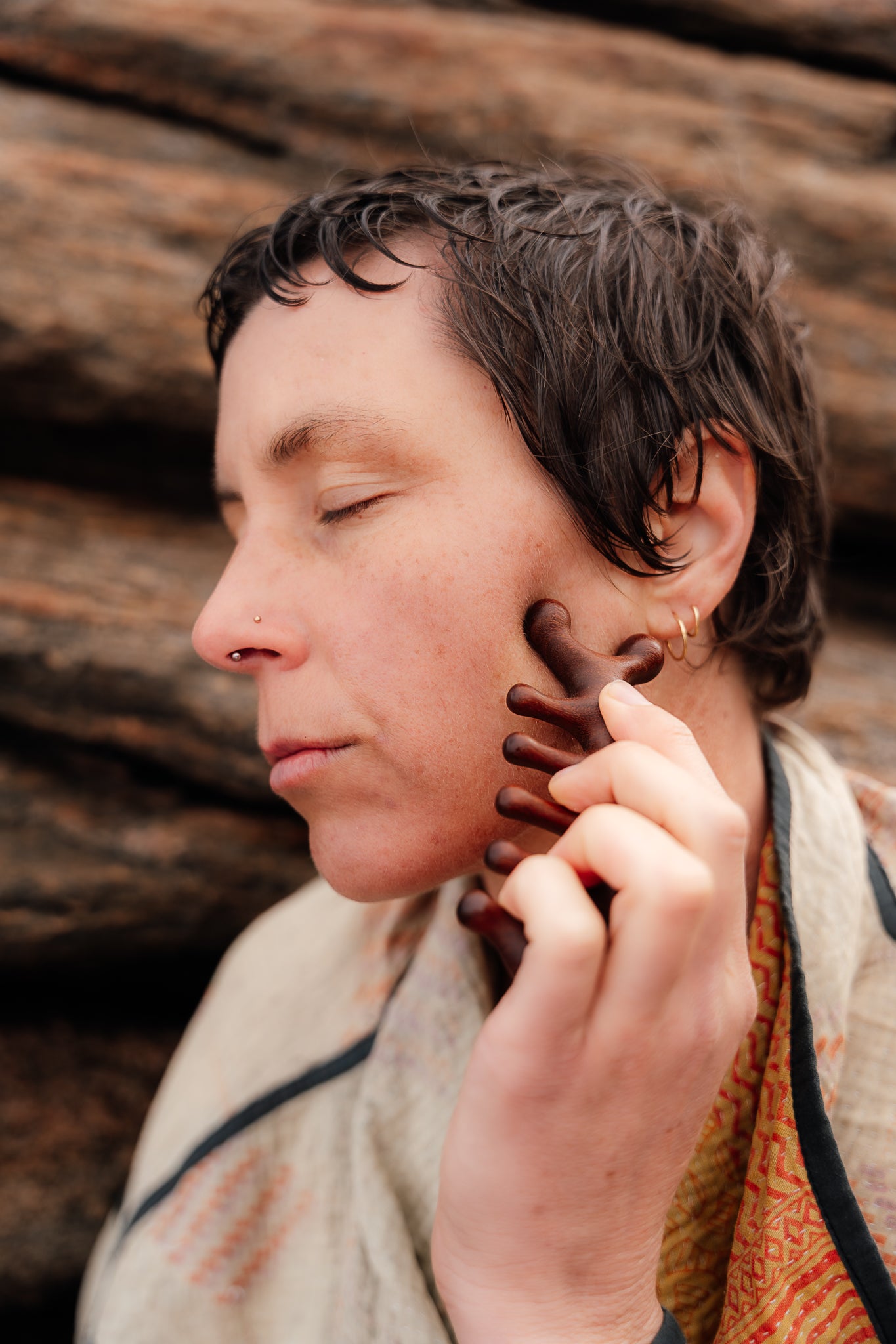 Wooden massage/Gua Sha for Face & Body – (4 in 1)